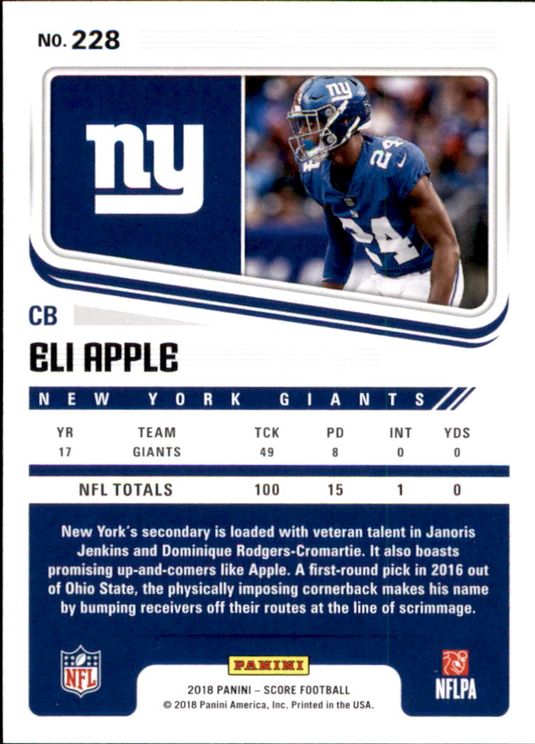 A8999- 2018 Score Football Card #s 1-250 -You Pick- 15+ FREE US SHIP - Picture 295 of 325