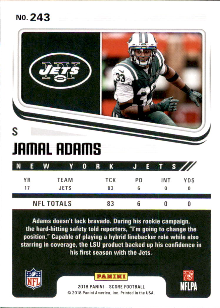 A8999- 2018 Score Football Card #s 1-250 -You Pick- 15+ FREE US SHIP - Picture 313 of 325