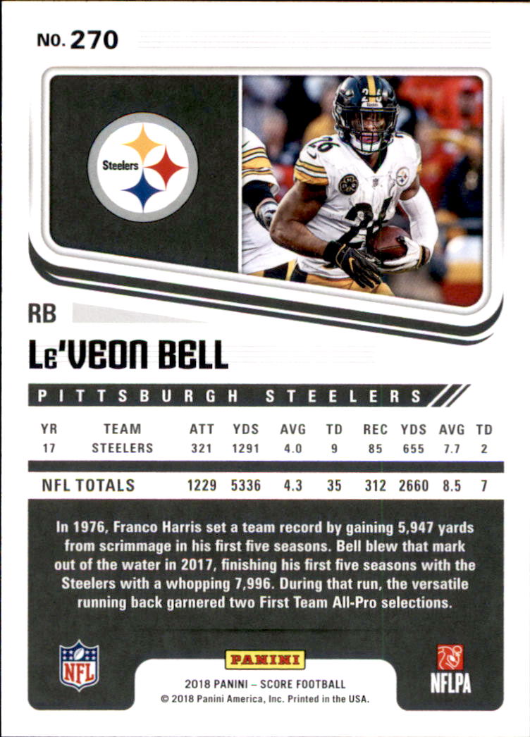 A8999- 2018 Score Football Cards 251-440 +Rookies -You Pick- 15+ FREE US SHIP - Picture 21 of 283