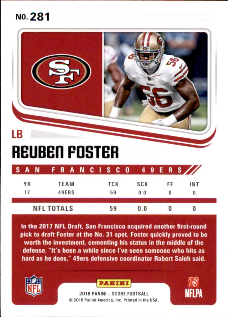 A8999- 2018 Score Football Cards 251-440 +Rookies -You Pick- 15+ FREE US SHIP - Picture 33 of 283
