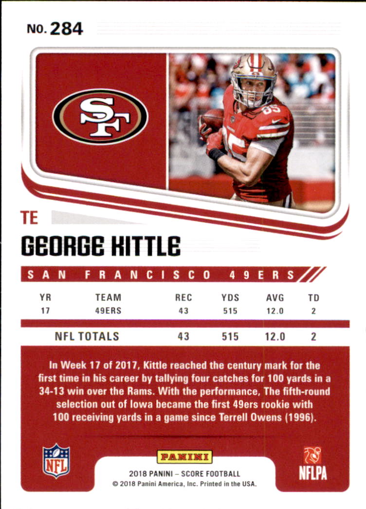 A8999- 2018 Score Football Cards 251-440 +Rookies -You Pick- 15+ FREE US SHIP - Picture 39 of 283