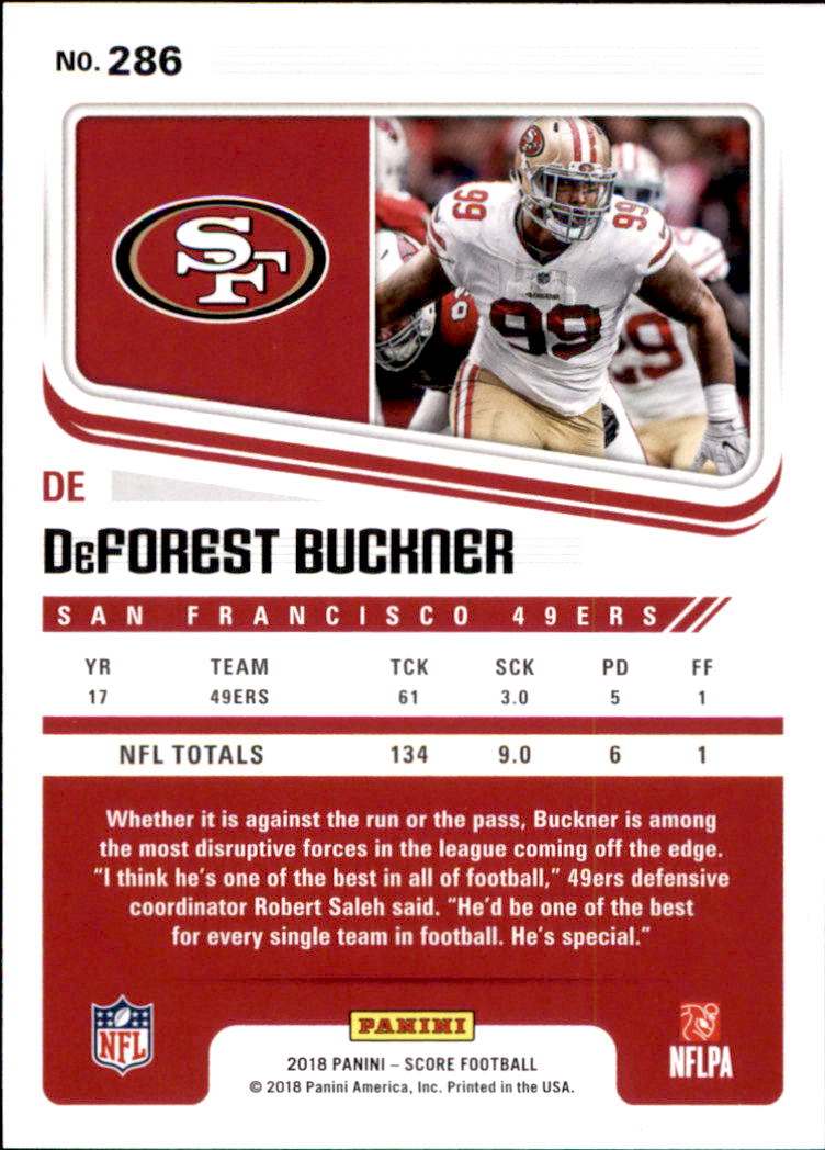 A8999- 2018 Score Football Cards 251-440 +Rookies -You Pick- 15+ FREE US SHIP - Picture 41 of 283