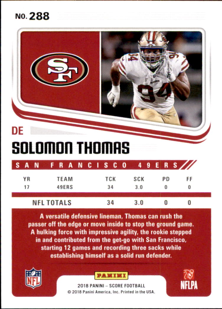 A8999- 2018 Score Football Cards 251-440 +Rookies -You Pick- 15+ FREE US SHIP - Picture 45 of 283