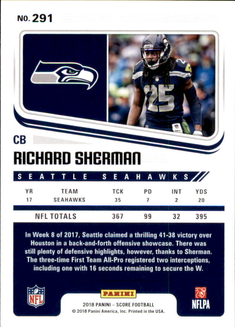 A8999- 2018 Score Football Cards 251-440 +Rookies -You Pick- 15+ FREE US SHIP - Picture 51 of 283