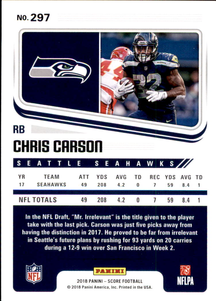 A8999- 2018 Score Football Cards 251-440 +Rookies -You Pick- 15+ FREE US SHIP - Picture 61 of 283