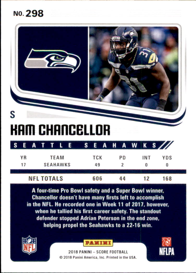 A8999- 2018 Score Football Cards 251-440 +Rookies -You Pick- 15+ FREE US SHIP - Picture 63 of 283