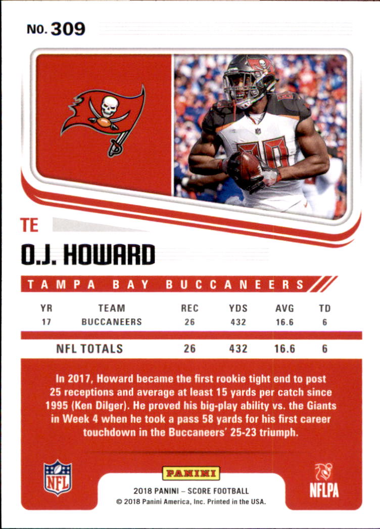 A8999- 2018 Score Football Cards 251-440 +Rookies -You Pick- 15+ FREE US SHIP - Picture 77 of 283