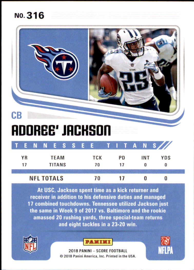 A8999- 2018 Score Football Cards 251-440 +Rookies -You Pick- 15+ FREE US SHIP - Picture 85 of 283