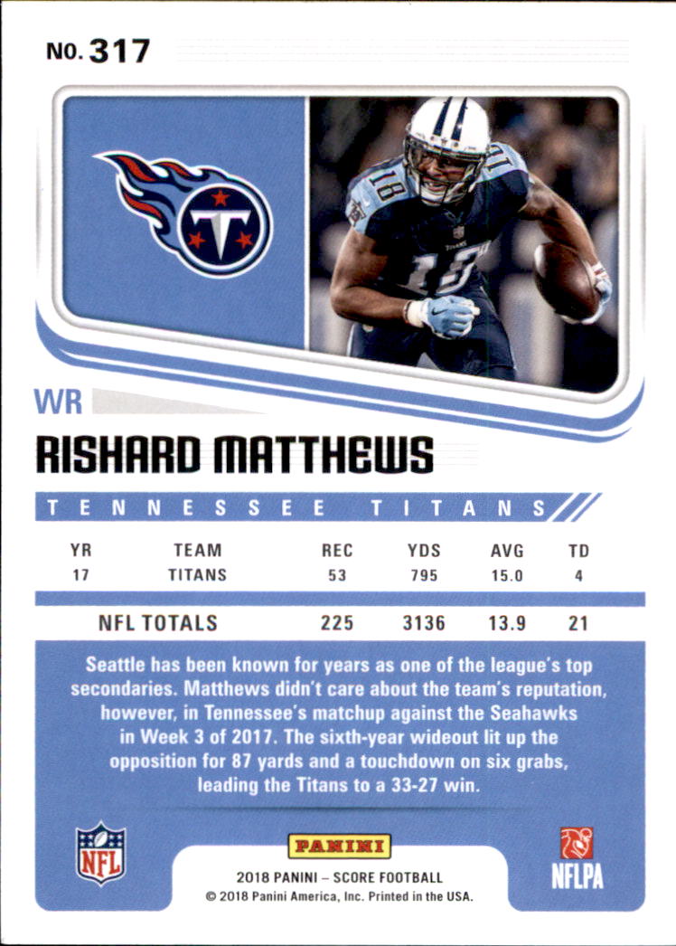 A8999- 2018 Score Football Cards 251-440 +Rookies -You Pick- 15+ FREE US SHIP - Picture 87 of 283