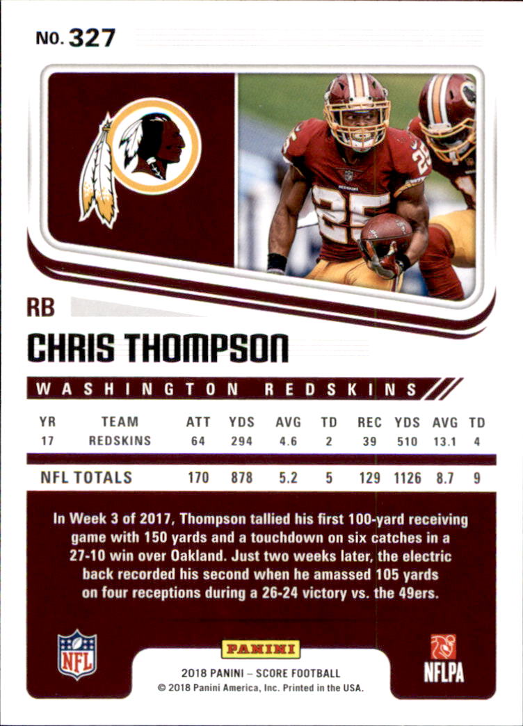 A8999- 2018 Score Football Cards 251-440 +Rookies -You Pick- 15+ FREE US SHIP - Picture 103 of 283