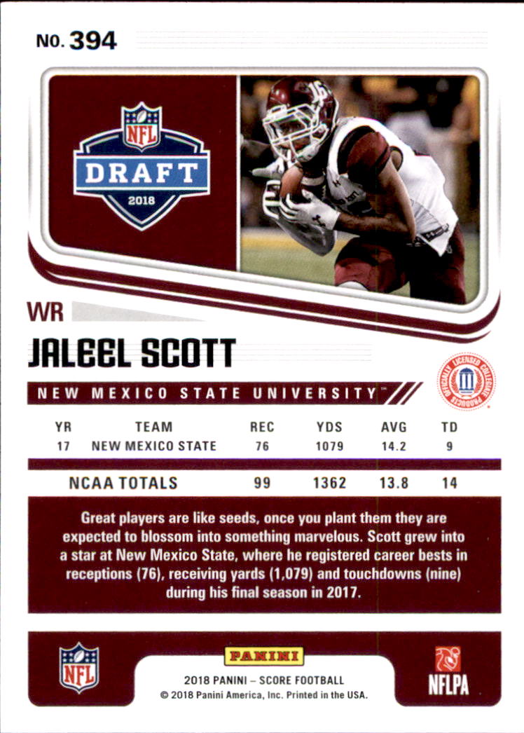 2018 Score Football Rookie Card RC Singles - You Choose