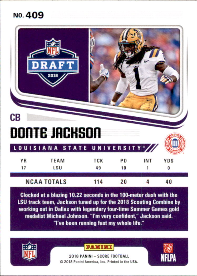 2018 Score Football Rookie Card RC Singles - You Choose