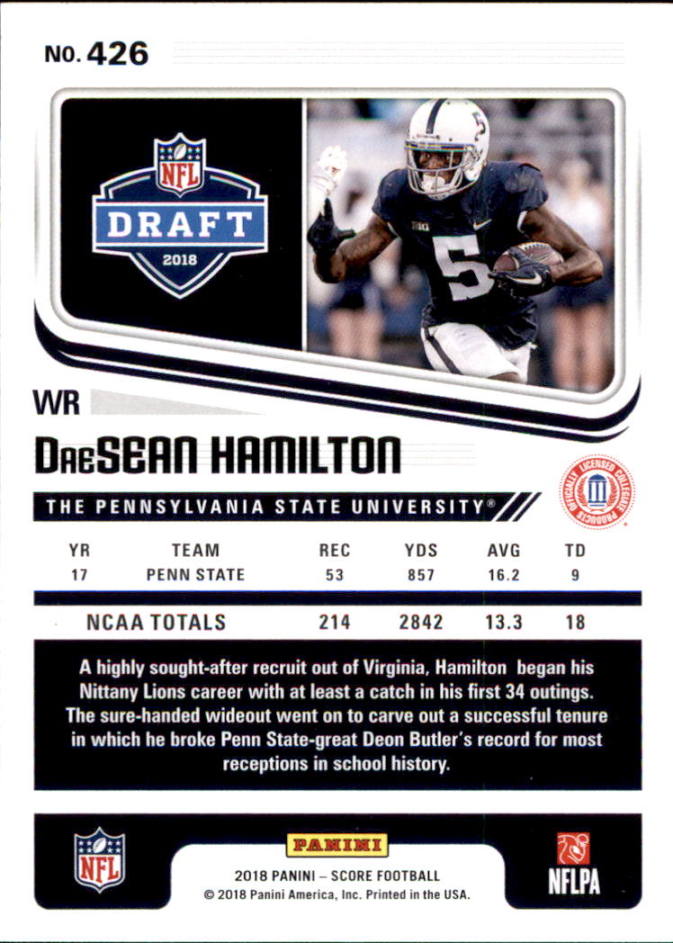 2018 Score Football Rookie Card RC Singles - You Choose