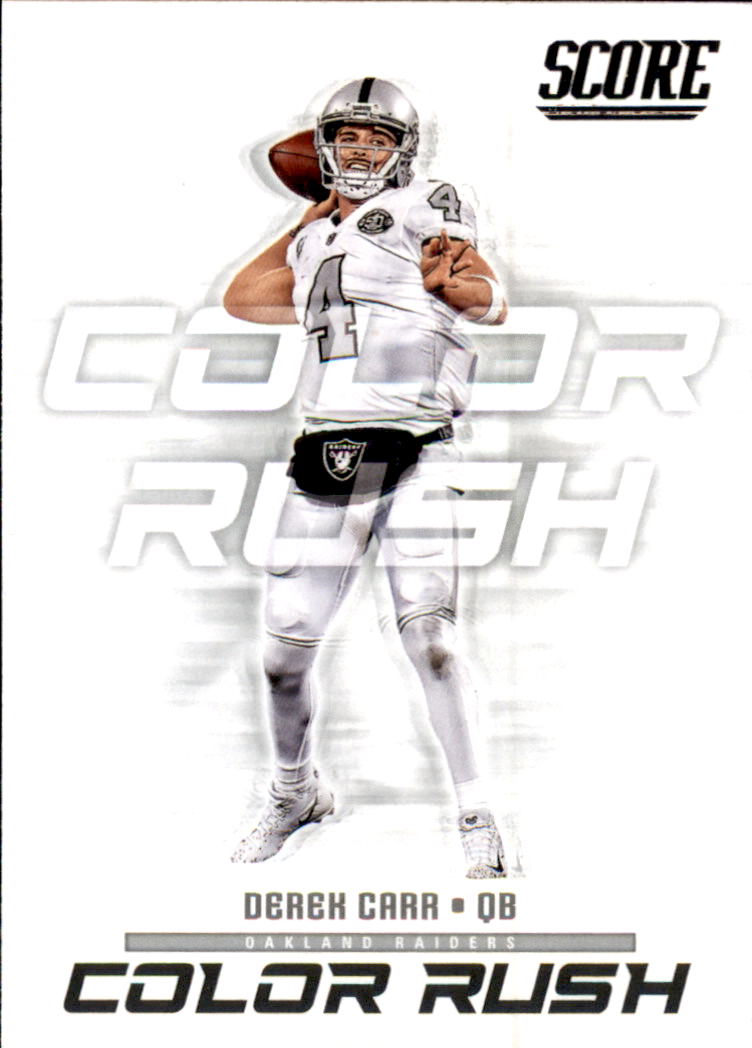 2018 Score Football Color Rush #18 Jared Goff Los Angeles Rams