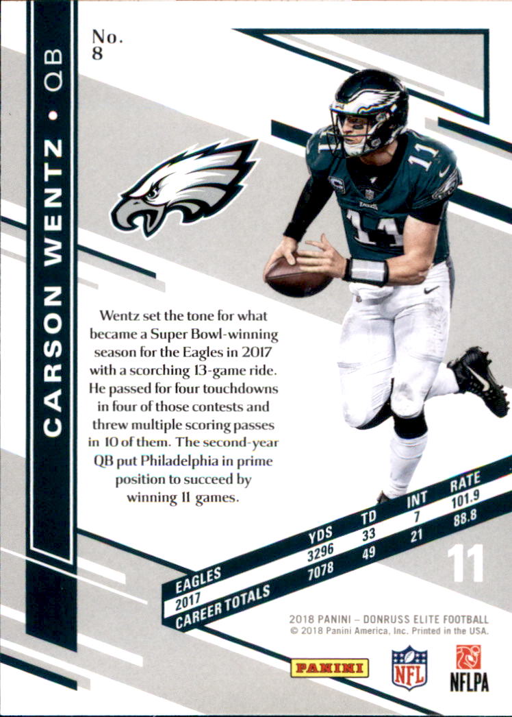 A1582- 2018 Elite Football Card #s 1-100 +Inserts -You Pick- 15+ FREE US SHIP - Picture 13 of 163