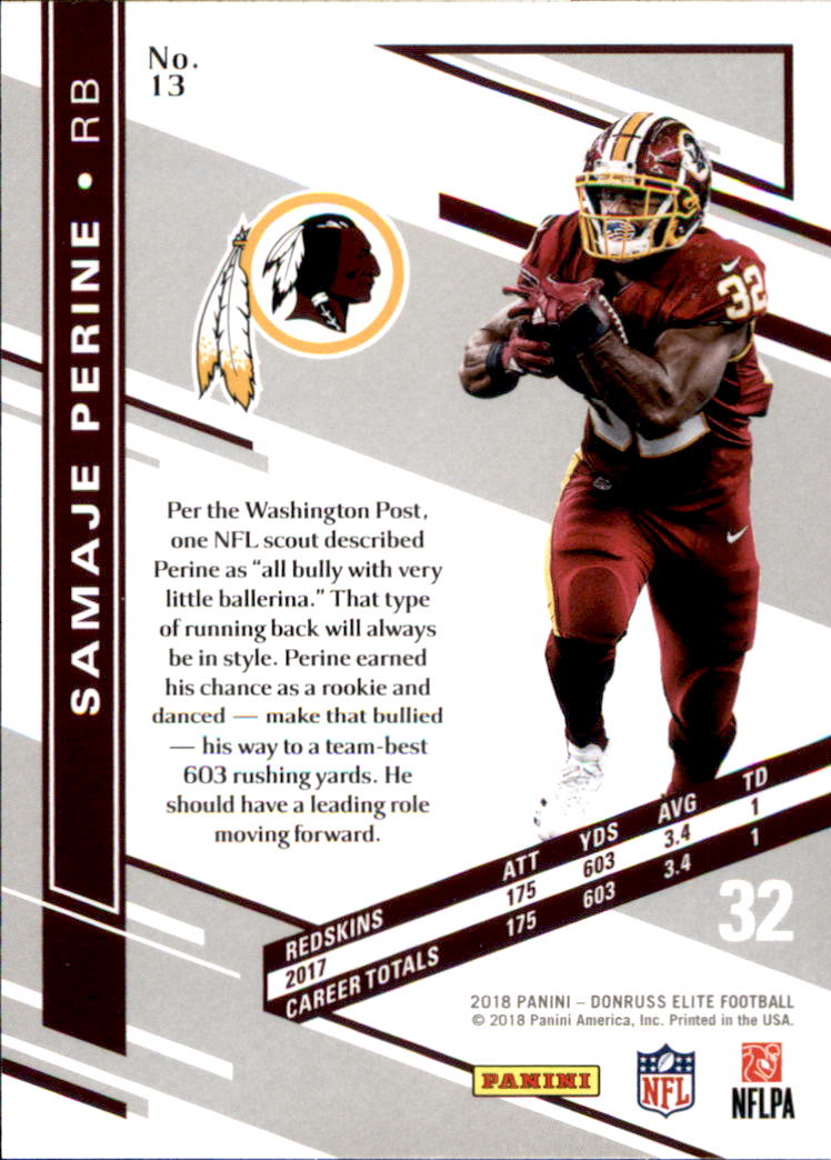 A1582- 2018 Elite Football Card #s 1-100 +Inserts -You Pick- 15+ FREE US SHIP - Picture 21 of 163