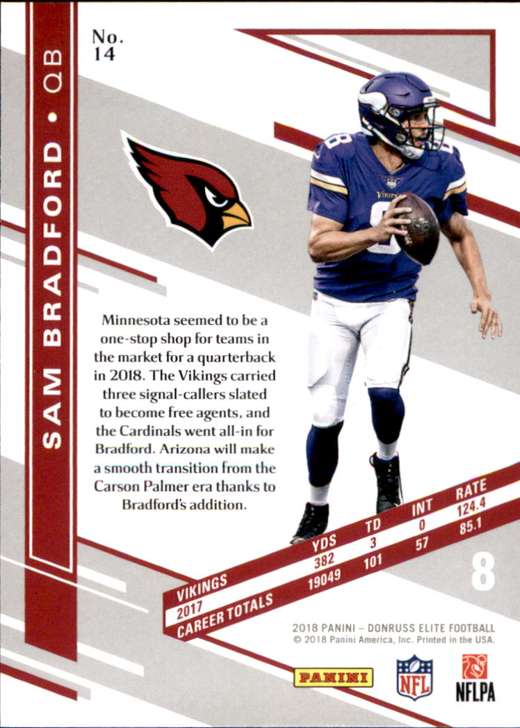 A1582- 2018 Elite Football Card #s 1-100 +Inserts -You Pick- 15+ FREE US SHIP - Picture 23 of 163