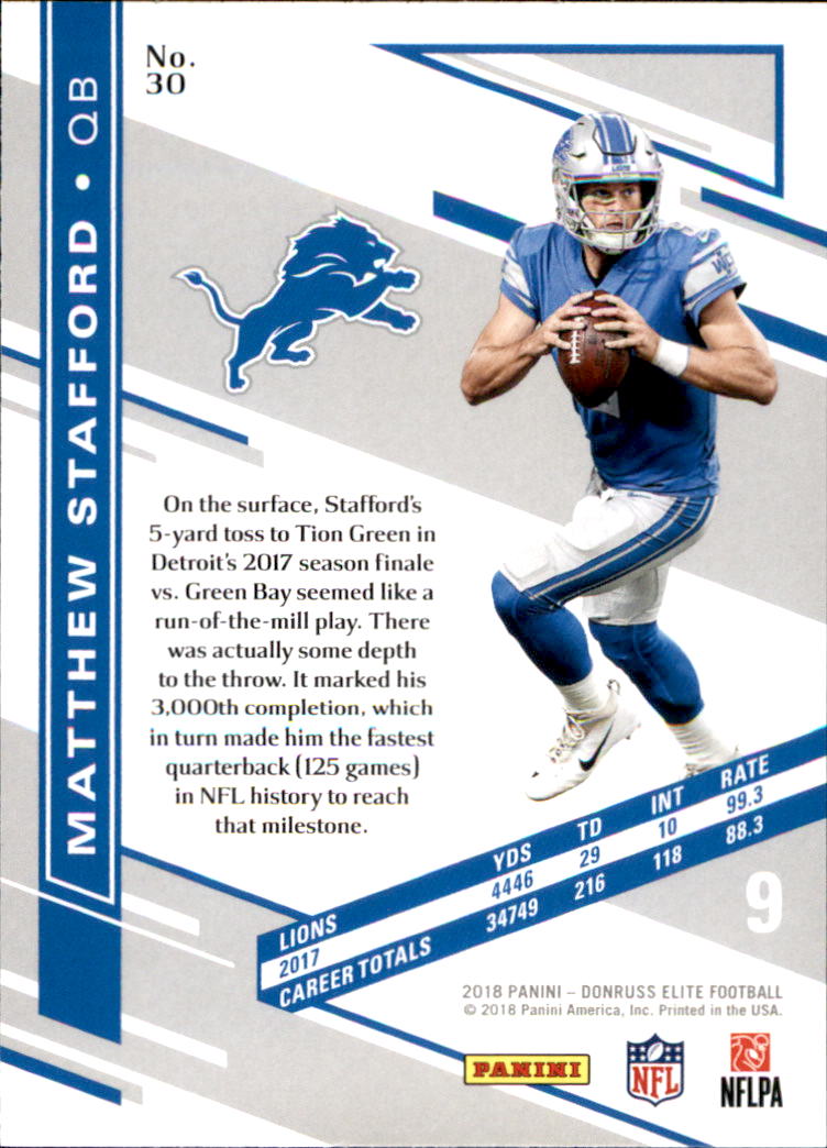 A1582- 2018 Elite Football Card #s 1-100 +Inserts -You Pick- 15+ FREE US SHIP - Picture 49 of 163
