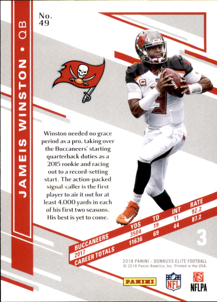 A1582- 2018 Elite Football Card #s 1-100 +Inserts -You Pick- 15+ FREE US SHIP - Picture 79 of 163