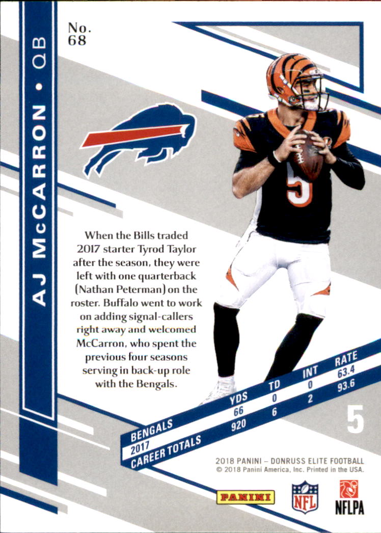 A1582- 2018 Elite Football Card #s 1-100 +Inserts -You Pick- 15+ FREE US SHIP - Picture 109 of 163