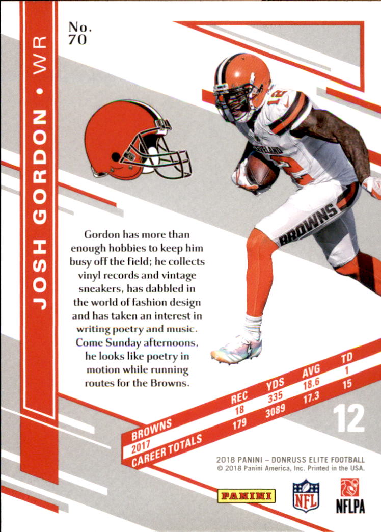 A1582- 2018 Elite Football Card #s 1-100 +Inserts -You Pick- 15+ FREE US SHIP - Picture 111 of 163