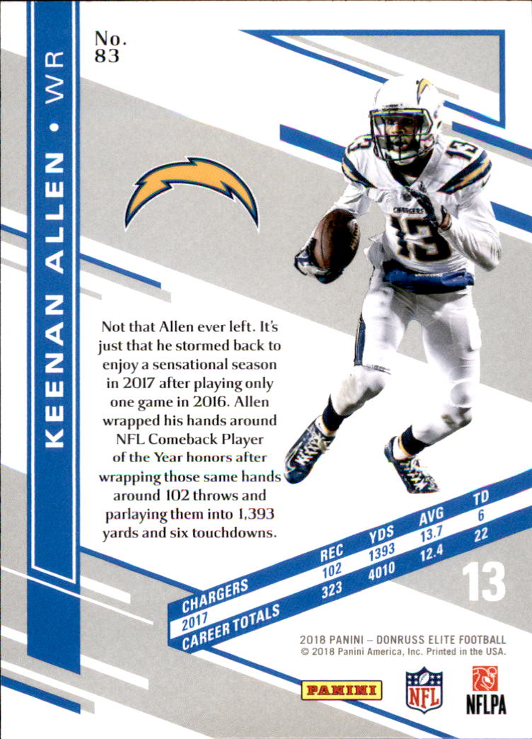A1582- 2018 Elite Football Card #s 1-100 +Inserts -You Pick- 15+ FREE US SHIP - Picture 129 of 163