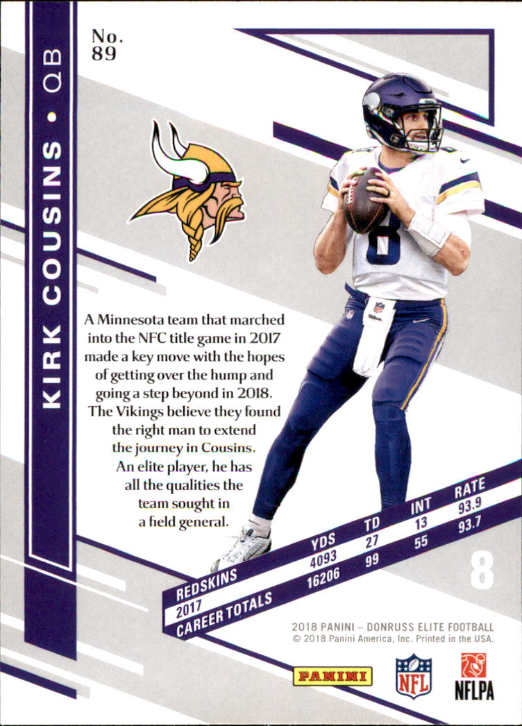 A1582- 2018 Elite Football Card #s 1-100 +Inserts -You Pick- 15+ FREE US SHIP - Picture 139 of 163
