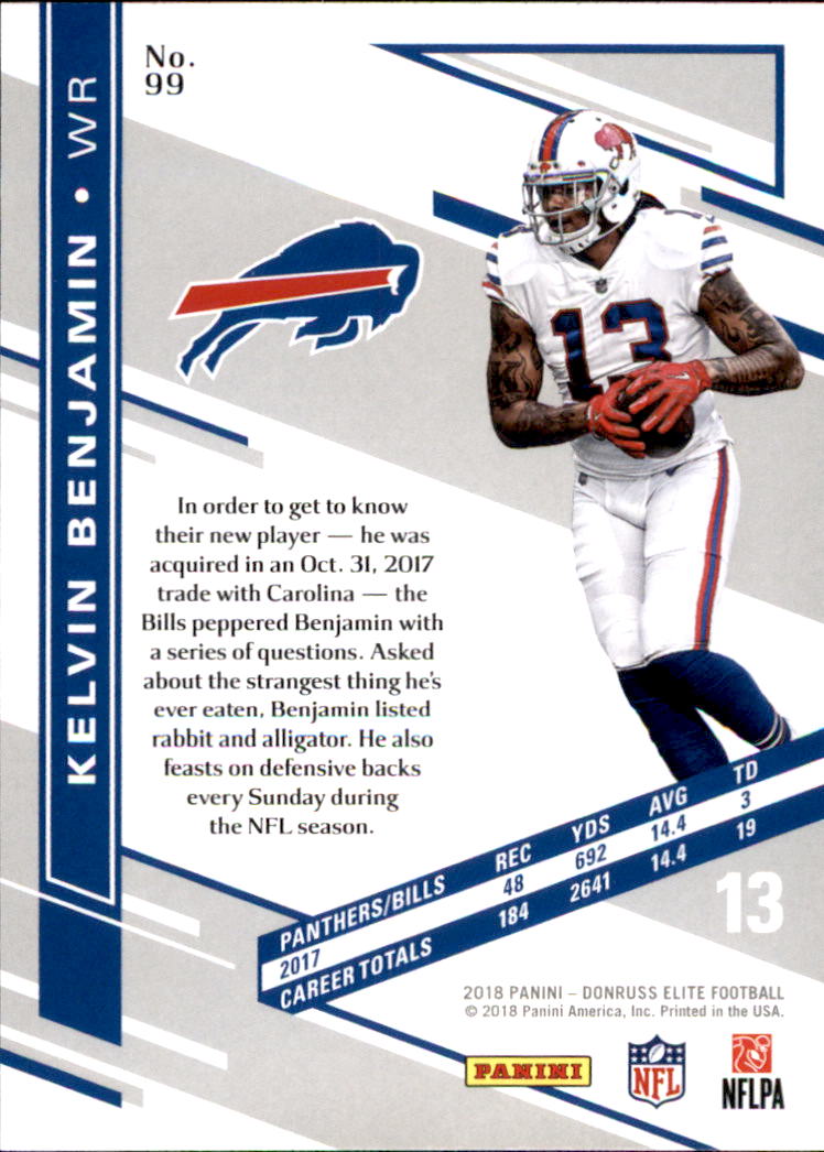 A1582- 2018 Elite Football Card #s 1-100 +Inserts -You Pick- 15+ FREE US SHIP - Picture 155 of 163