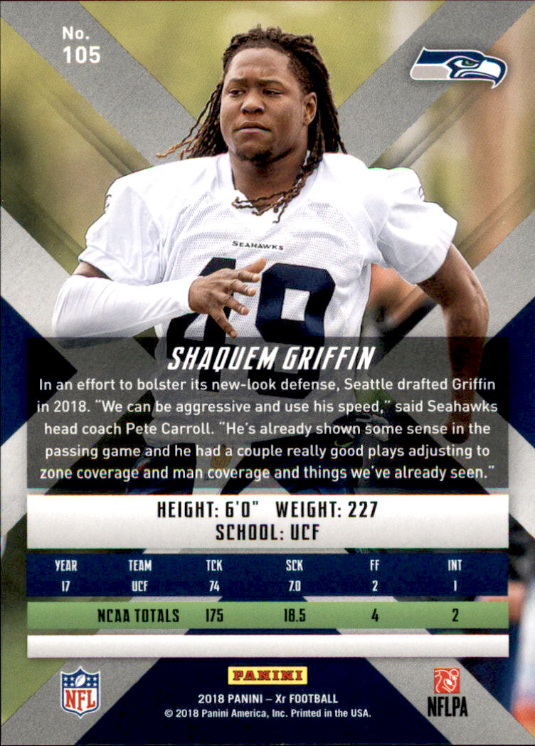 2018 Panini XR Football Card Pick (Base) - Picture 51 of 77