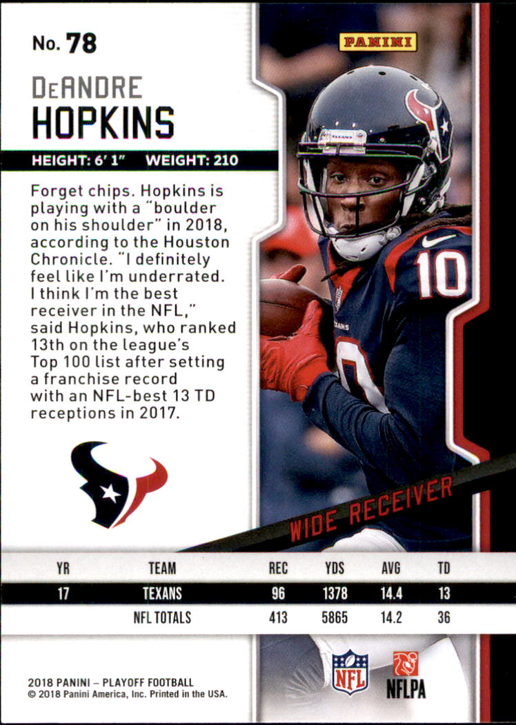 A8069- 2018 Playoff Football Card #s 1-200 -You Pick- 15+ FREE US SHIP - Picture 157 of 395