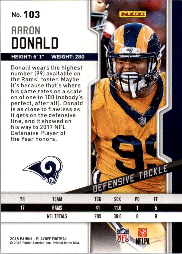 A8069- 2018 Playoff Football Card #s 1-200 -You Pick- 15+ FREE US SHIP - Picture 205 of 395