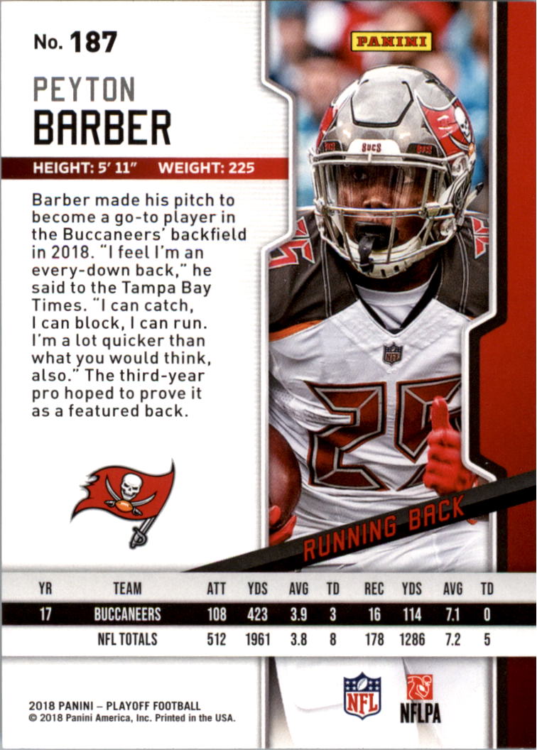 A8069- 2018 Playoff Football Card #s 1-200 -You Pick- 15+ FREE US SHIP - Picture 369 of 395