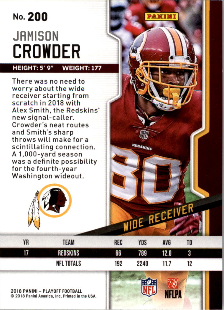 A8069- 2018 Playoff Football Card #s 1-200 -You Pick- 15+ FREE US SHIP - Picture 395 of 395