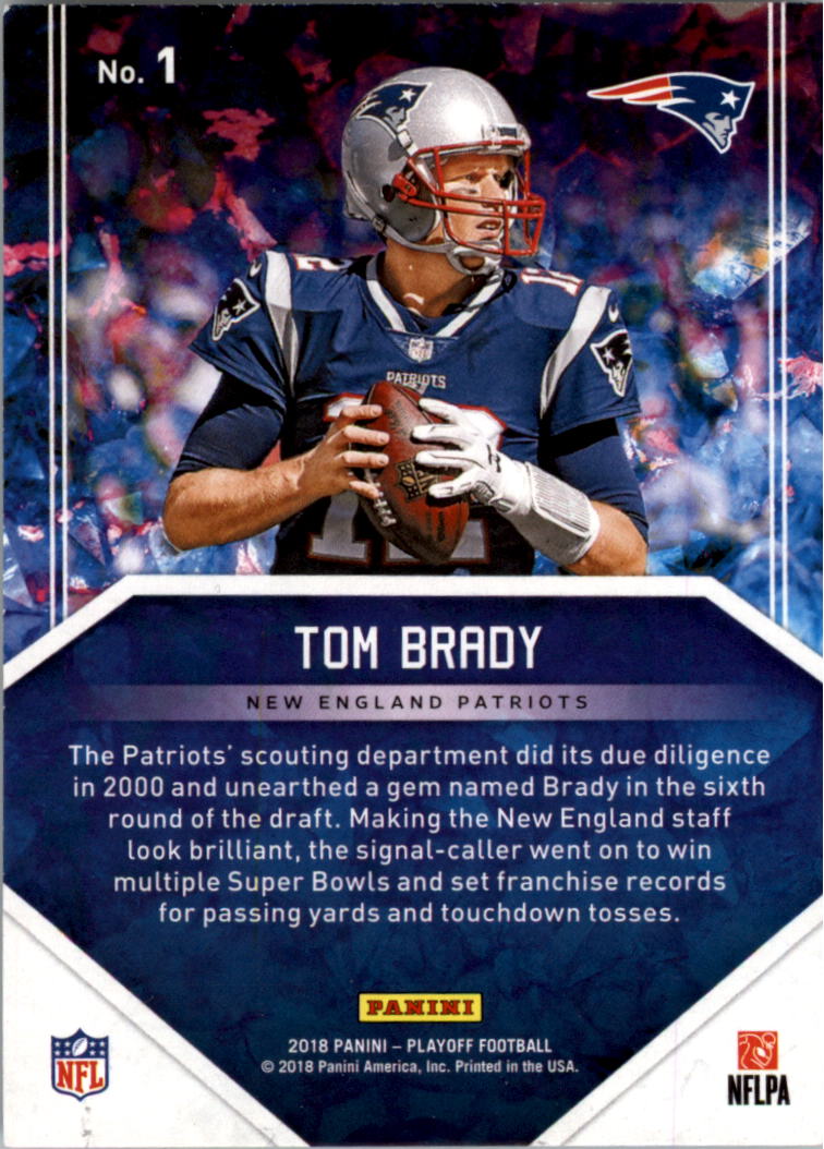 2018 Panini Football All-Pro #1 Tom Brady New England Patriots