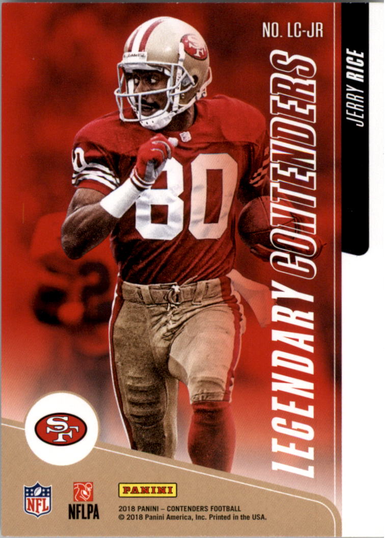 2018 Panini Contenders Legendary Contenders #5 Jerry Rice back image