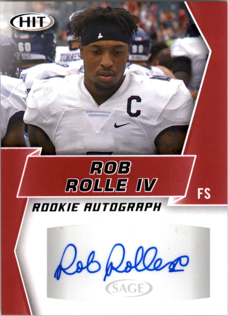 2019 SAGE HIT Autographs Red #A11 Rob Rolle IV