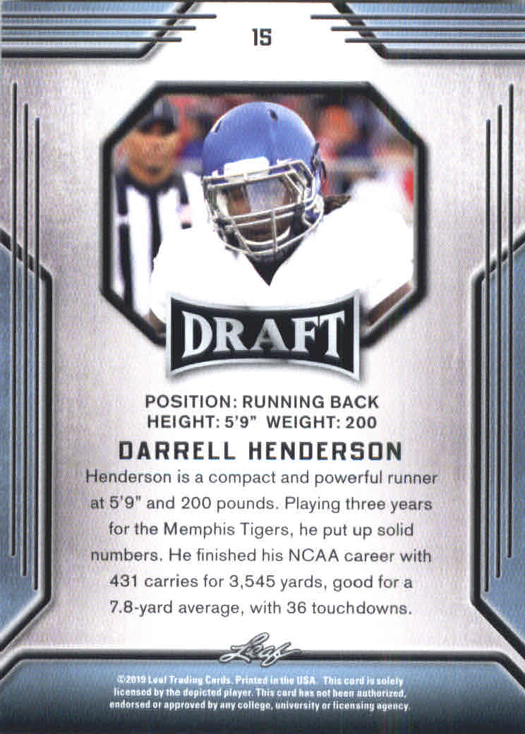 B3103- 2019 Leaf Draft FB Card #s 1-100 +Inserts -You Pick- 15+ FREE US SHIP - Picture 29 of 154