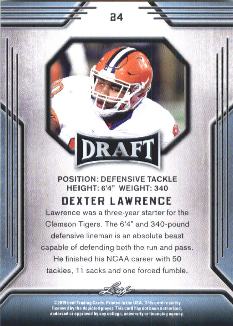 B3103- 2019 Leaf Draft FB Card #s 1-100 +Inserts -You Pick- 15+ FREE US SHIP - Picture 43 of 154