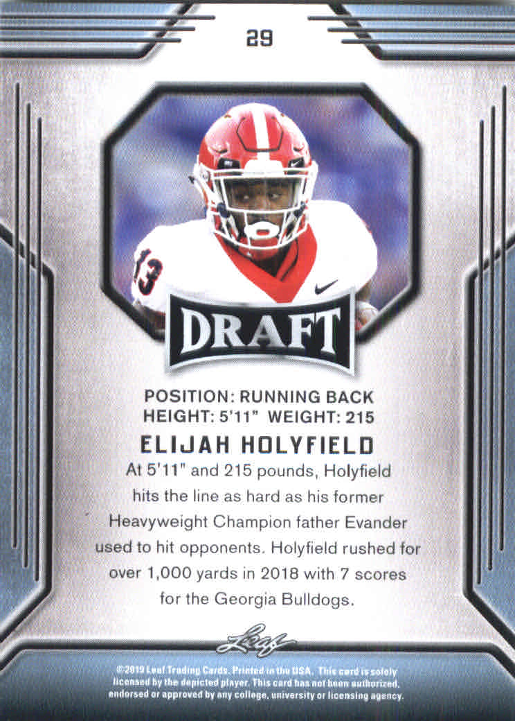 B3103- 2019 Leaf Draft FB Card #s 1-100 +Inserts -You Pick- 15+ FREE US SHIP - Picture 53 of 154