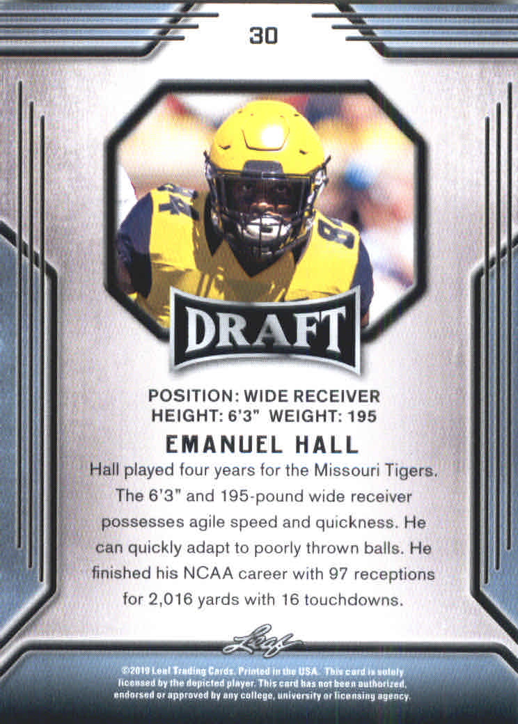 B3103- 2019 Leaf Draft FB Card #s 1-100 +Inserts -You Pick- 15+ FREE US SHIP - Picture 55 of 154