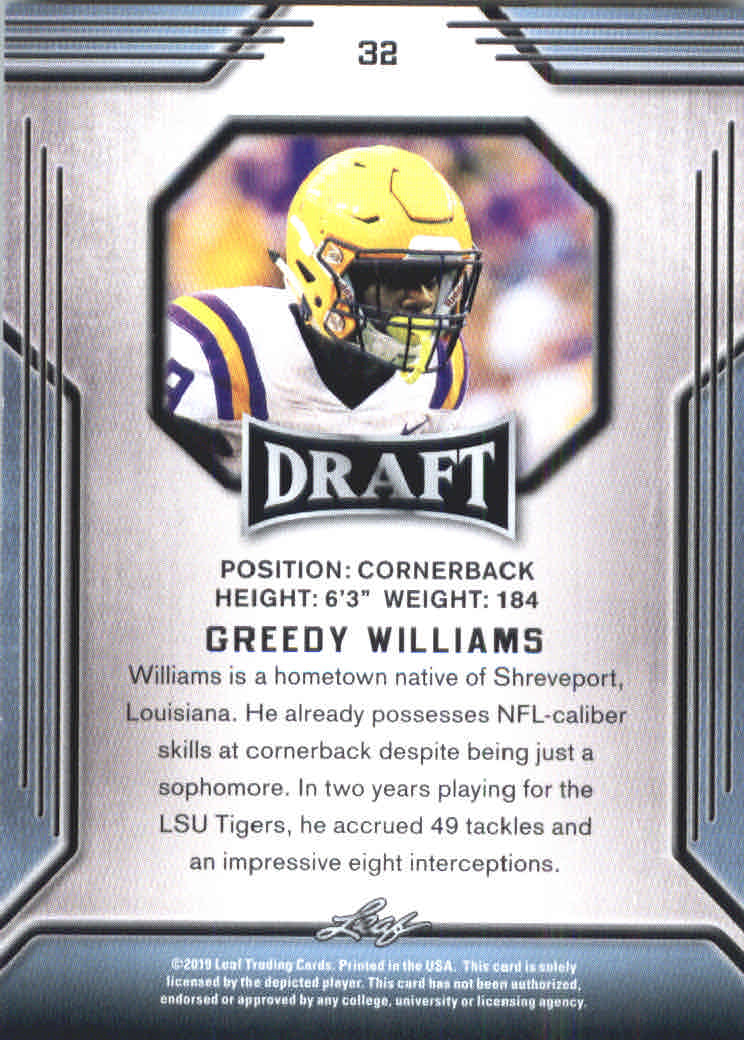 B3103- 2019 Leaf Draft FB Card #s 1-100 +Inserts -You Pick- 15+ FREE US SHIP - Picture 59 of 154