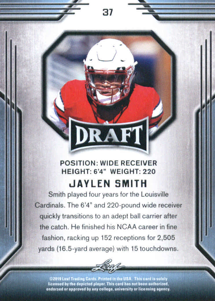 B3103- 2019 Leaf Draft FB Card #s 1-100 +Inserts -You Pick- 15+ FREE US SHIP - Picture 69 of 154