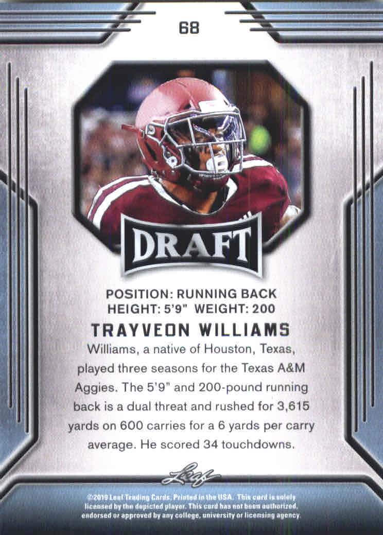 B3103- 2019 Leaf Draft FB Card #s 1-100 +Inserts -You Pick- 15+ FREE US SHIP - Picture 111 of 154