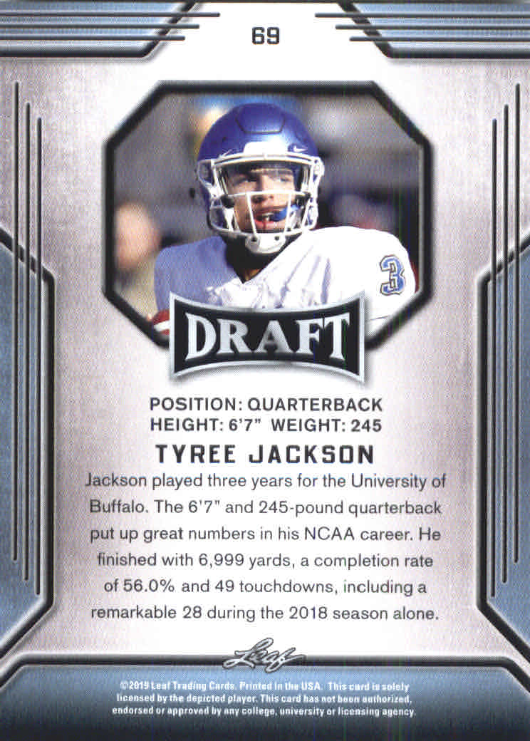 B3103- 2019 Leaf Draft FB Card #s 1-100 +Inserts -You Pick- 15+ FREE US SHIP - Picture 113 of 154