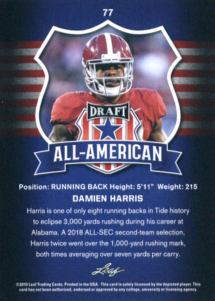 B3103- 2019 Leaf Draft FB Card #s 1-100 +Inserts -You Pick- 15+ FREE US SHIP - Picture 125 of 154