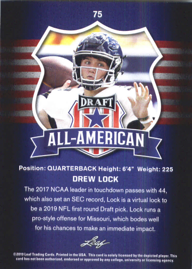 B3103- 2019 Leaf Draft FB Card #s 1-100 +Inserts -You Pick- 15+ FREE US SHIP - Picture 121 of 154