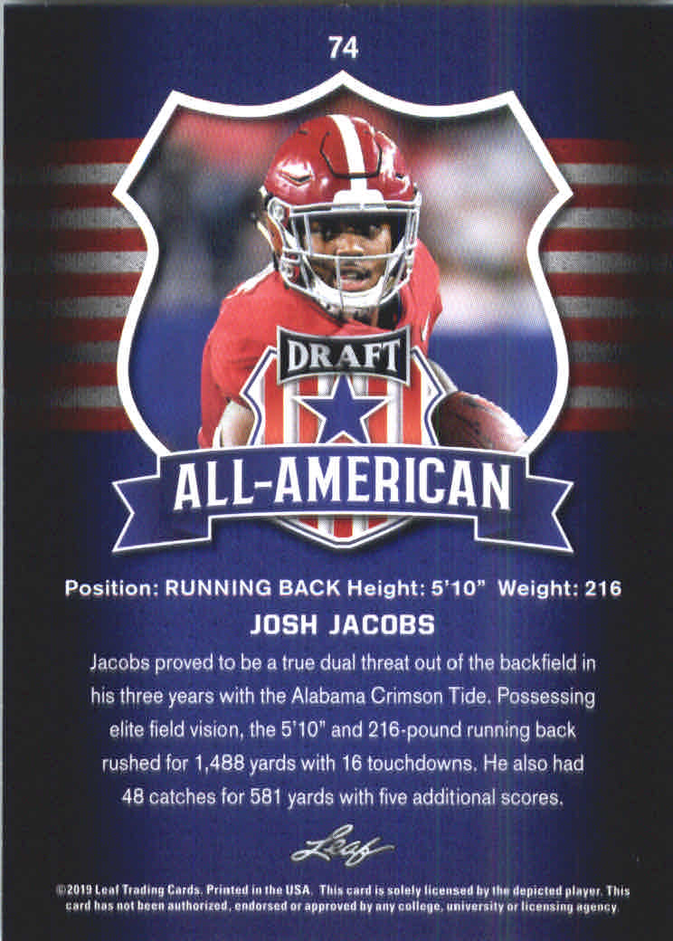 B3103- 2019 Leaf Draft FB Card #s 1-100 +Inserts -You Pick- 15+ FREE US SHIP - Picture 119 of 154