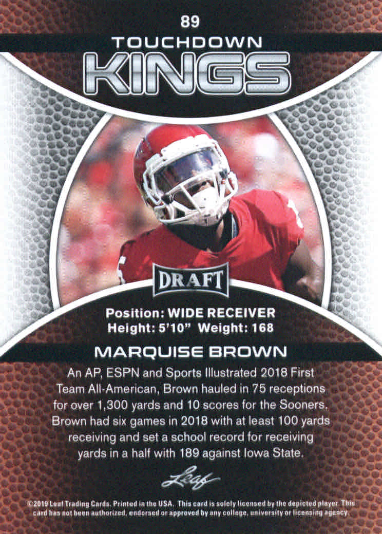B3103- 2019 Leaf Draft FB Card #s 1-100 +Inserts -You Pick- 15+ FREE US SHIP - Picture 143 of 154