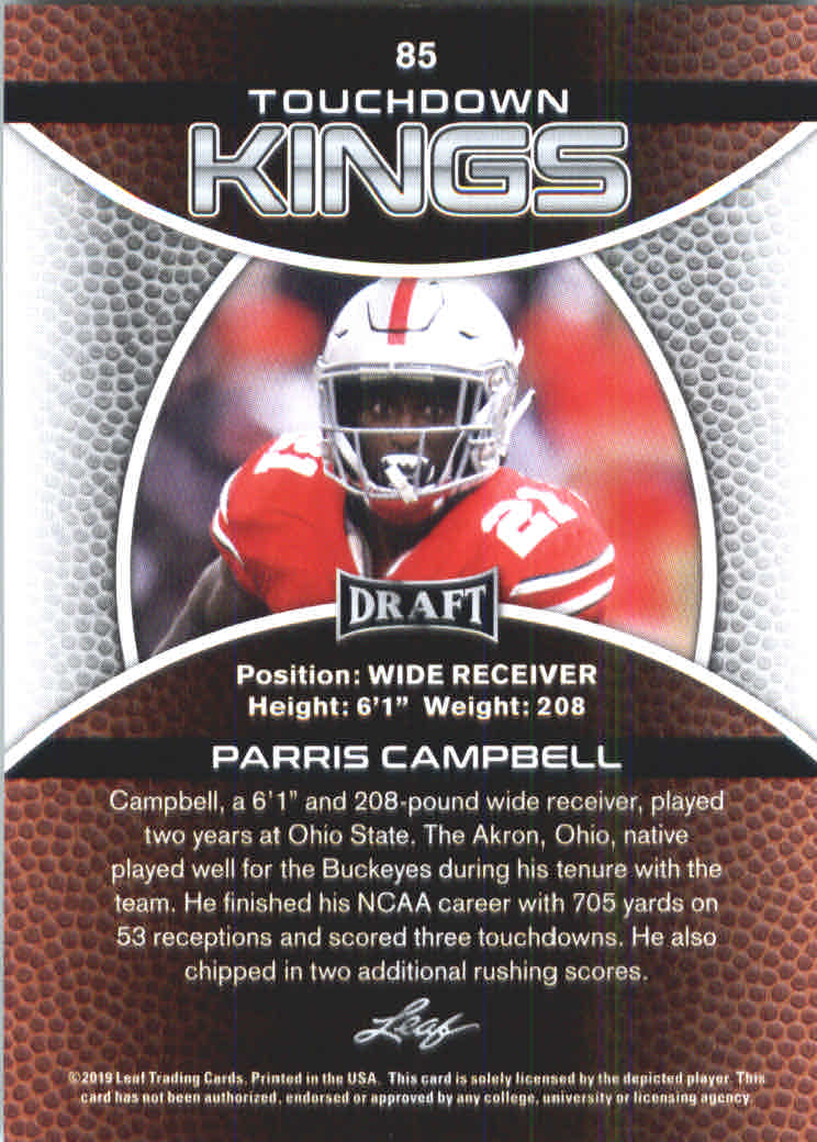 B3103- 2019 Leaf Draft FB Card #s 1-100 +Inserts -You Pick- 15+ FREE US SHIP - Picture 137 of 154