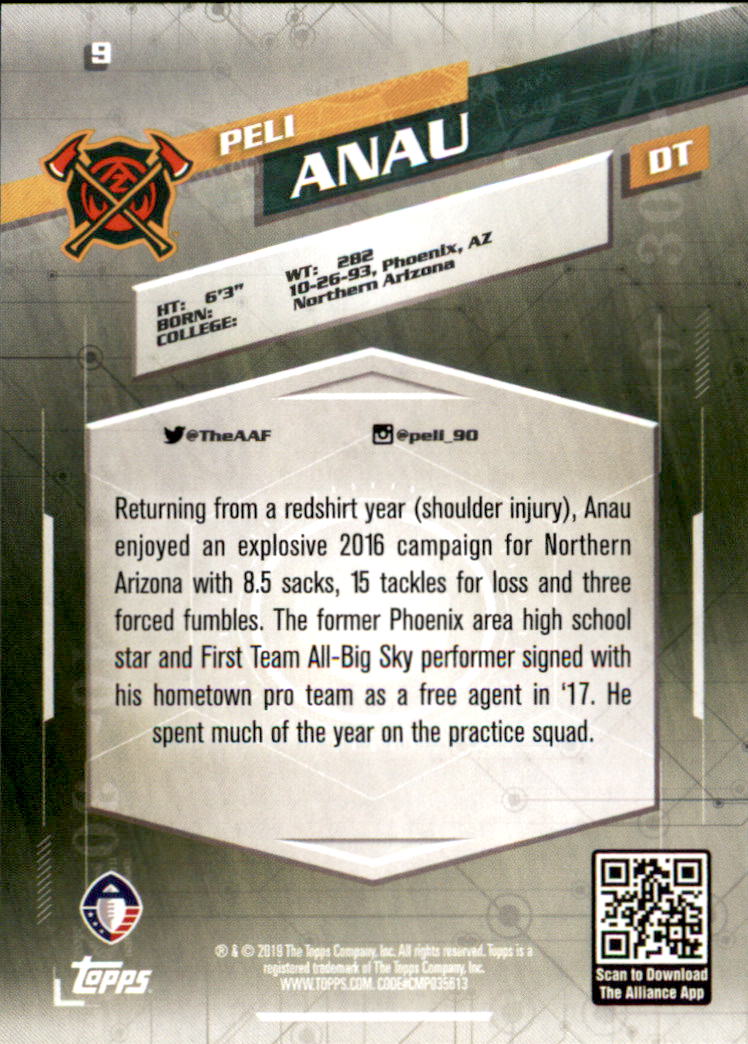 A9018- 2019 Topps AAF Football Cards 1-175 +Inserts -You Pick- 15+ FREE US SHIP - Picture 19 of 313